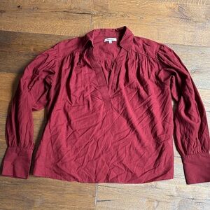 Madewell Deep Red Blouse